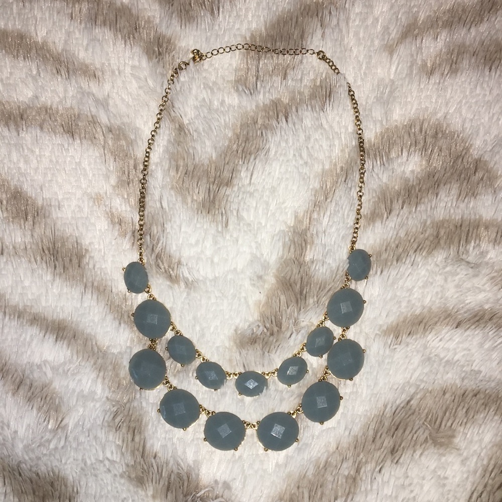 blue chunky necklace from Francesca’s!